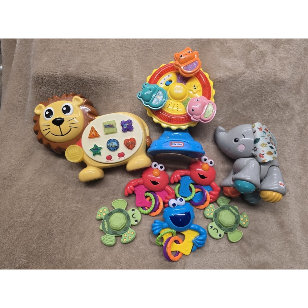 Colllection of electronic and sensory baby toys